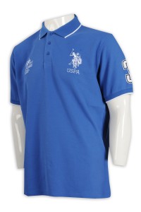 P1076 Order Blue Polo Shirt Polo Polo Shirt Garment Factory